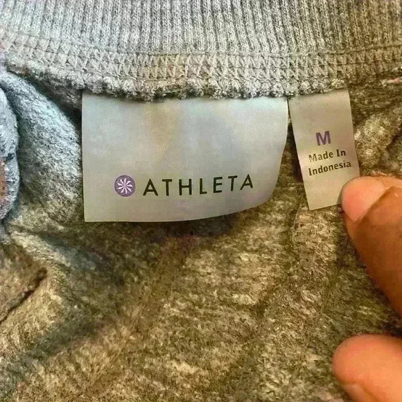 Athleta Shorts Women Medium Gray Drawstring Tie Pockets Workout Casual Yoga Fit - Picture 3 of 4